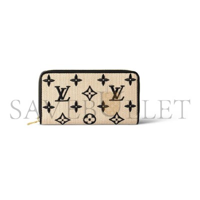LOUIS VUITTON ZIPPY WALLET MONOGRAM BY THE POOL IVORY BLACK M82529 (19.5*10.5*2.5cm)